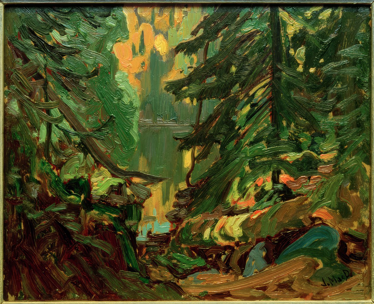 Nära Montreal Lake, Algoma av J.E.H. MacDonald
