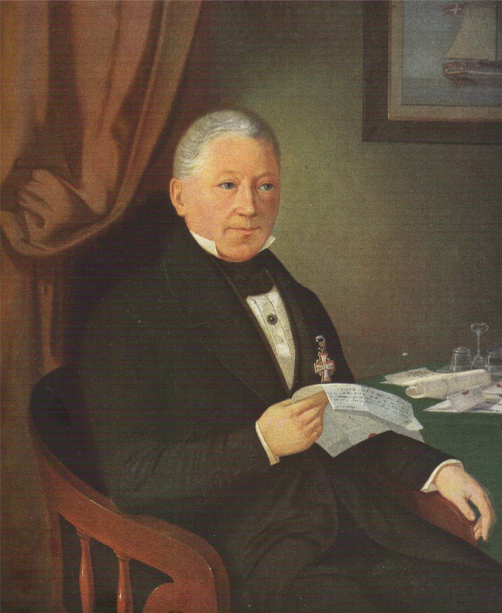 Porträtt av Jacob Holm (1770-1845) av J.F. Møller