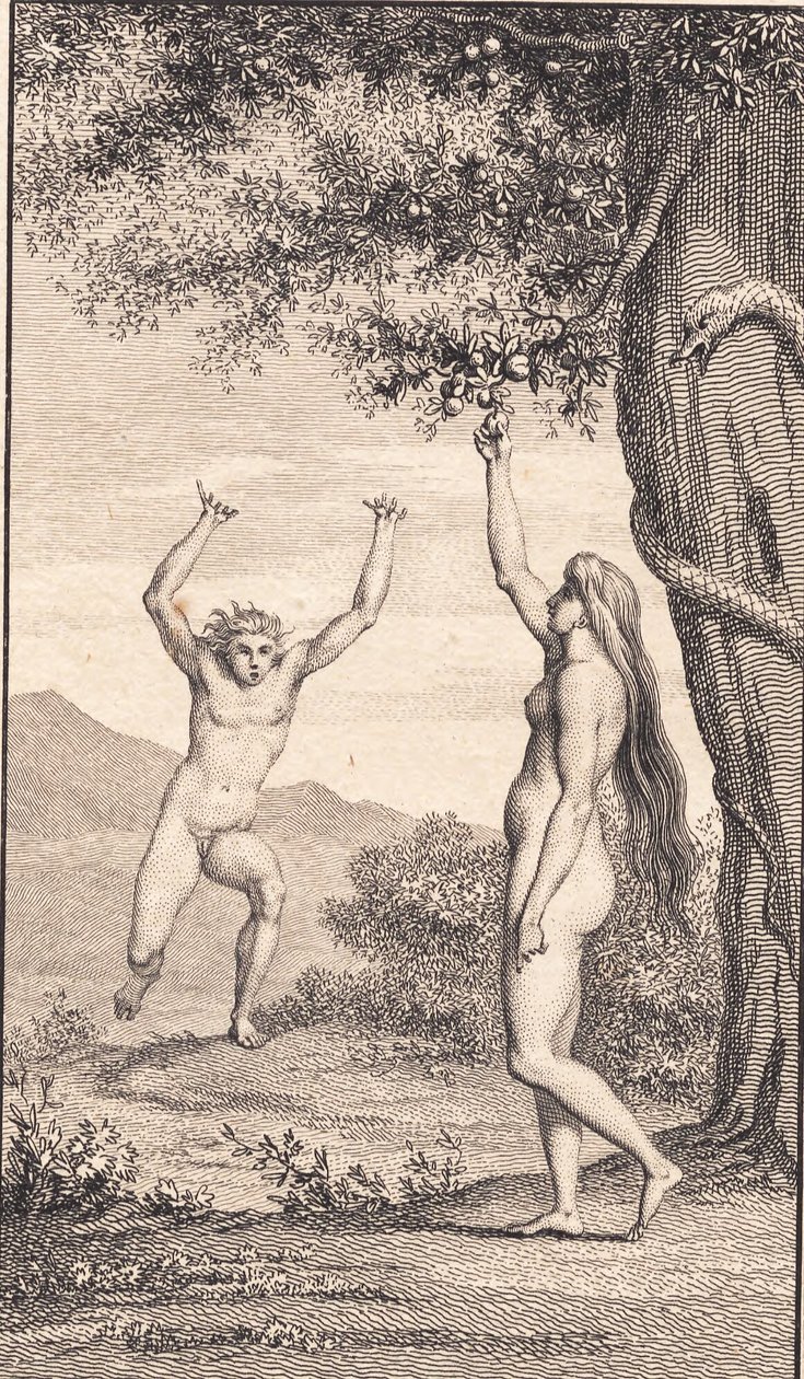 Illustration till Ewalds "Adam och Eva". III av J.F. Clemens