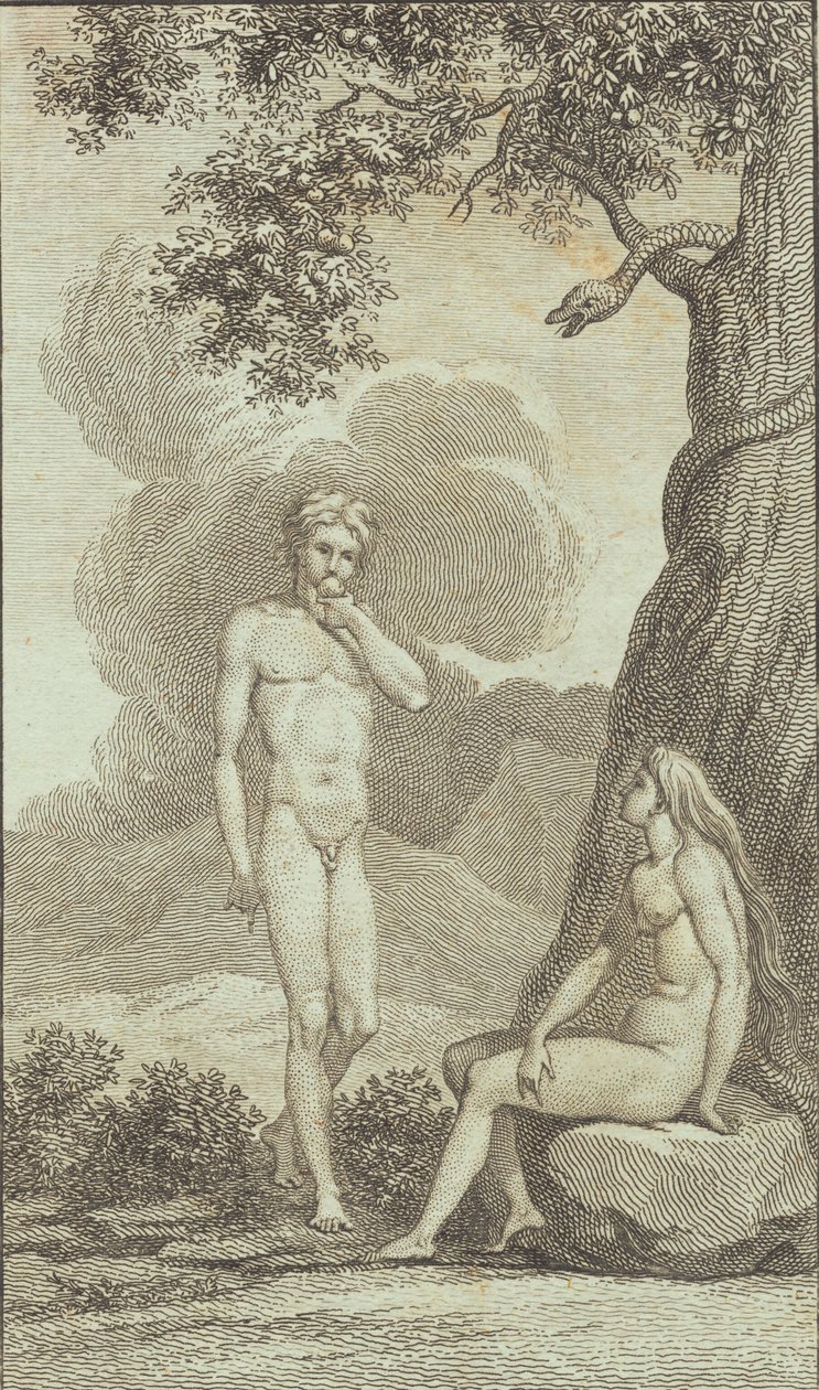 Illustration till Ewalds "Adam och Eva". IV av J.F. Clemens