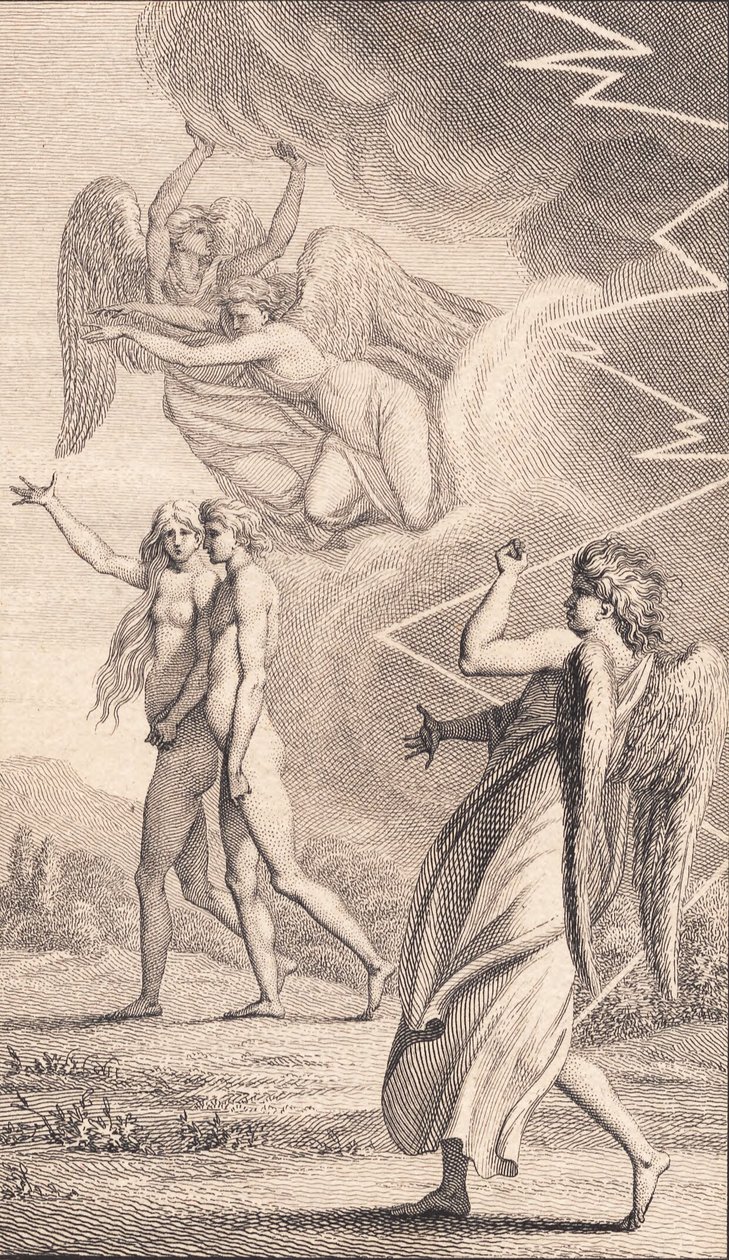 Illustration till Ewalds "Adam och Eva". V av J.F. Clemens
