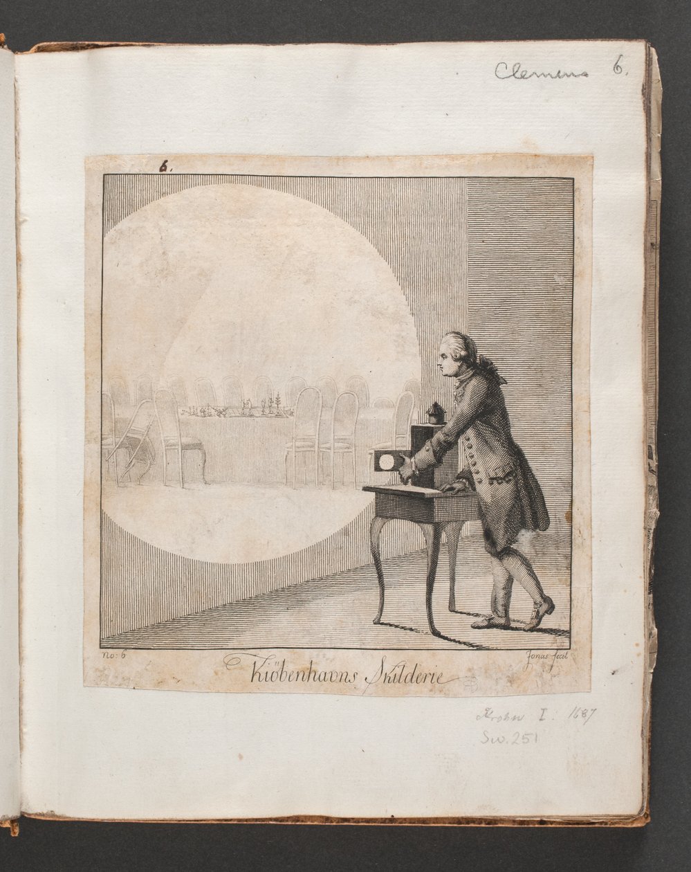 "Kiøbenhavns Skilderie". Nej. 6 av J.F. Clemens