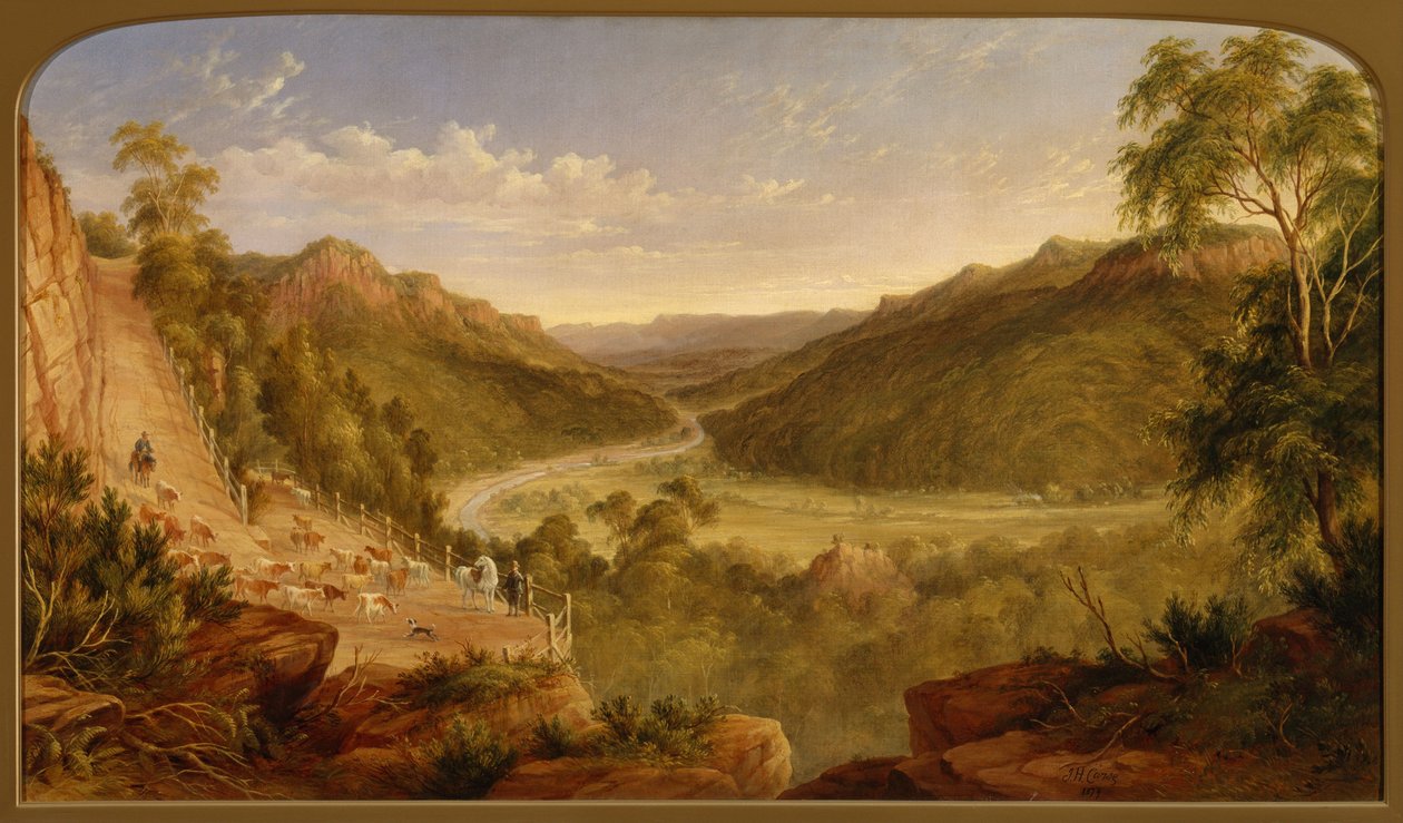 Burragorang Valley nära Picton av J.H. Carse