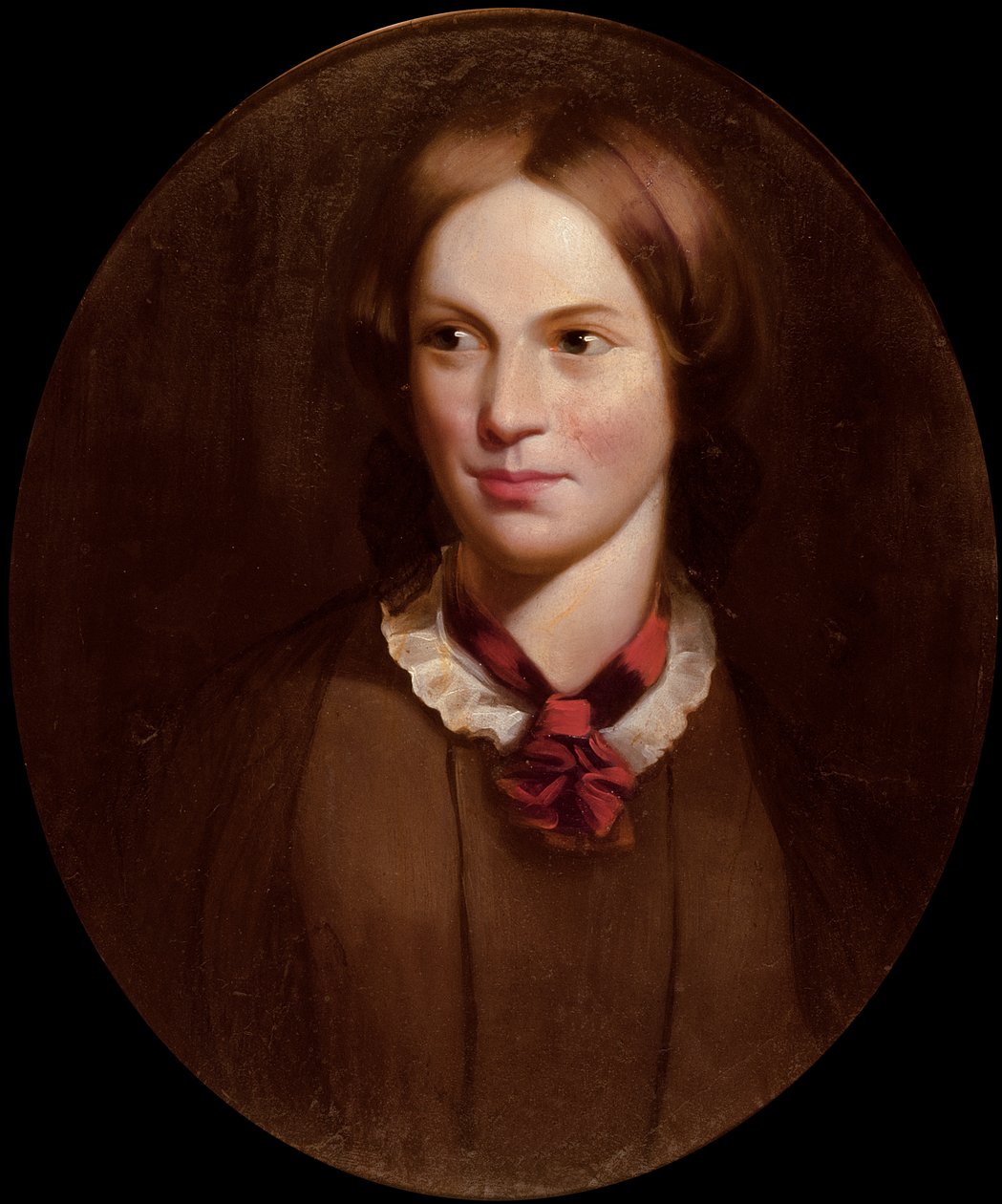 Porträtt av Charlotte Bronte (1816-55) av J.H. Thompson