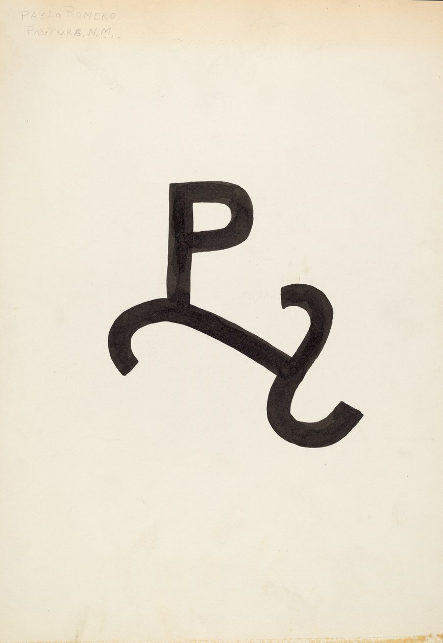 Boskapsmärke, ca. 1936. av J.Henry Marley