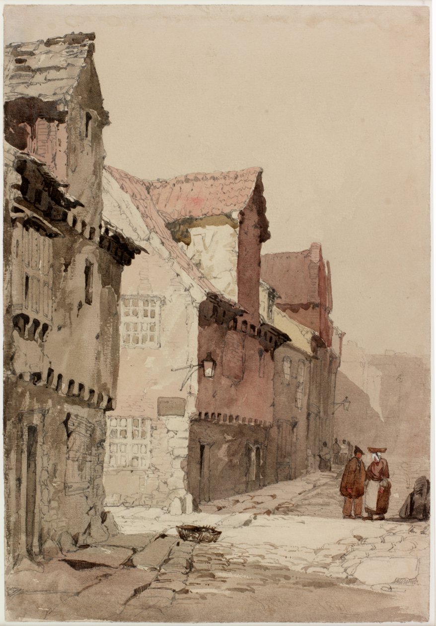 På Pandon, 1841 (penna och wc på papper) av J.I. Brown