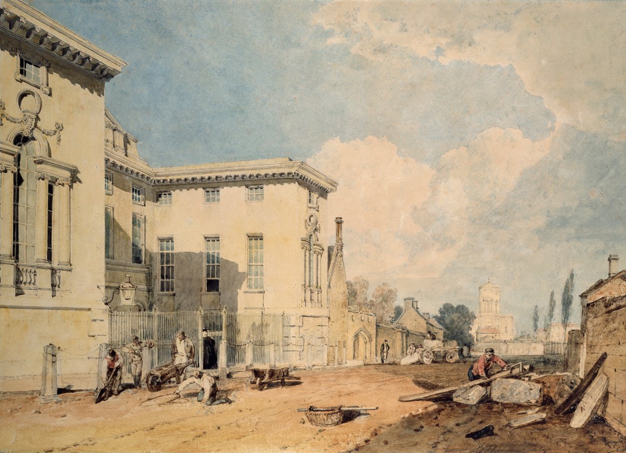 En utsikt över Worcester College, 1803-1804 av Joseph Mallord William Turner