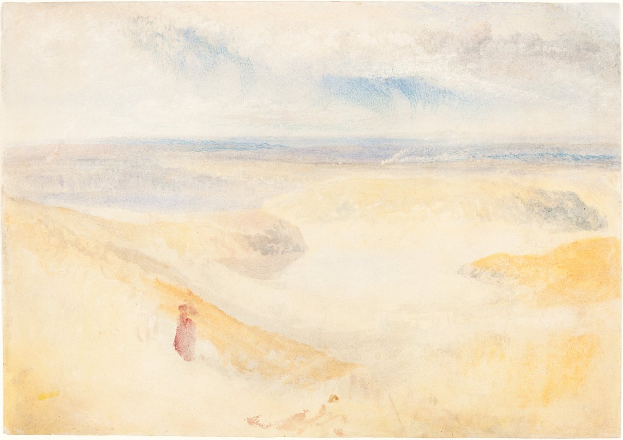 En Yorkshire River, ca. 1827. av Joseph Mallord William Turner