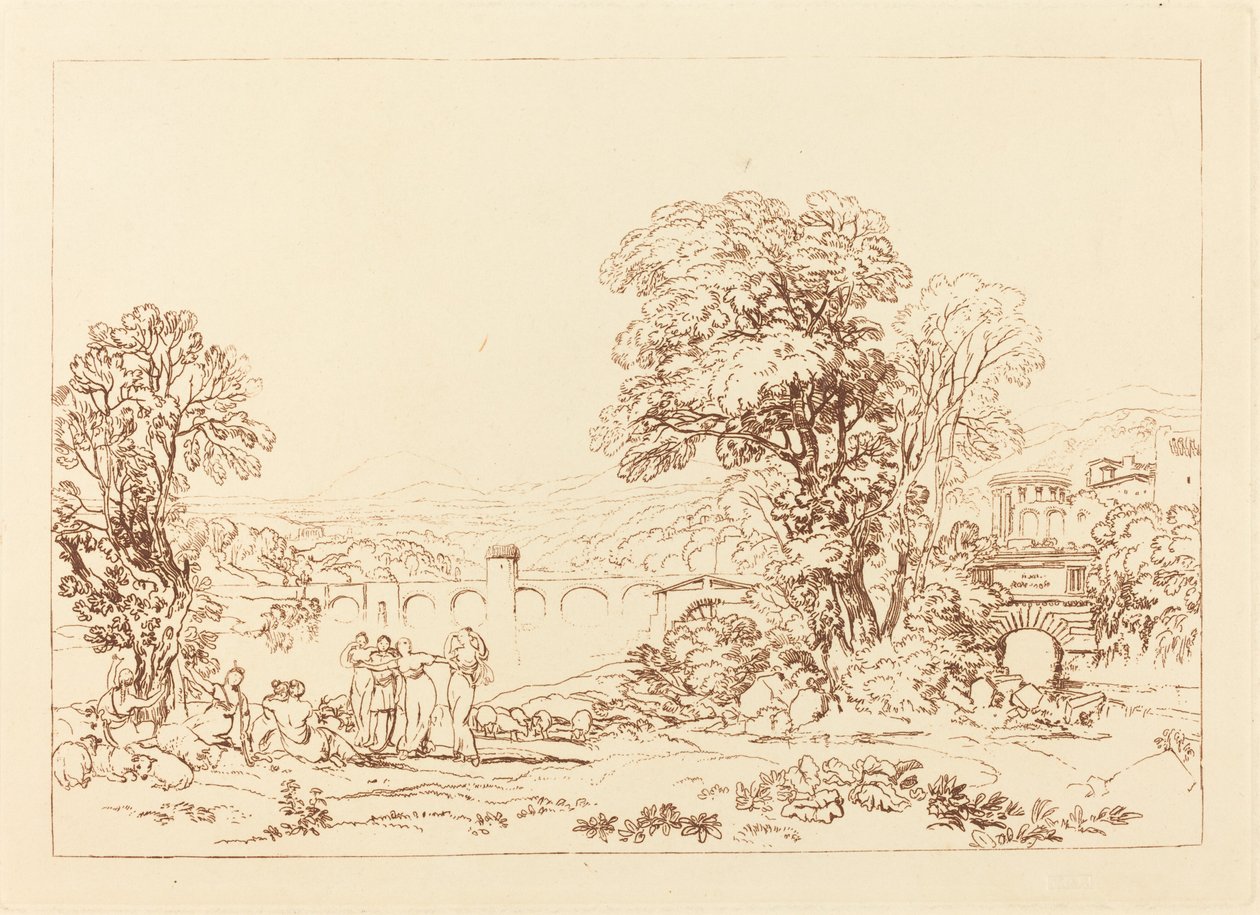 Apuleia på jakt efter Apuleius. av Joseph Mallord William Turner