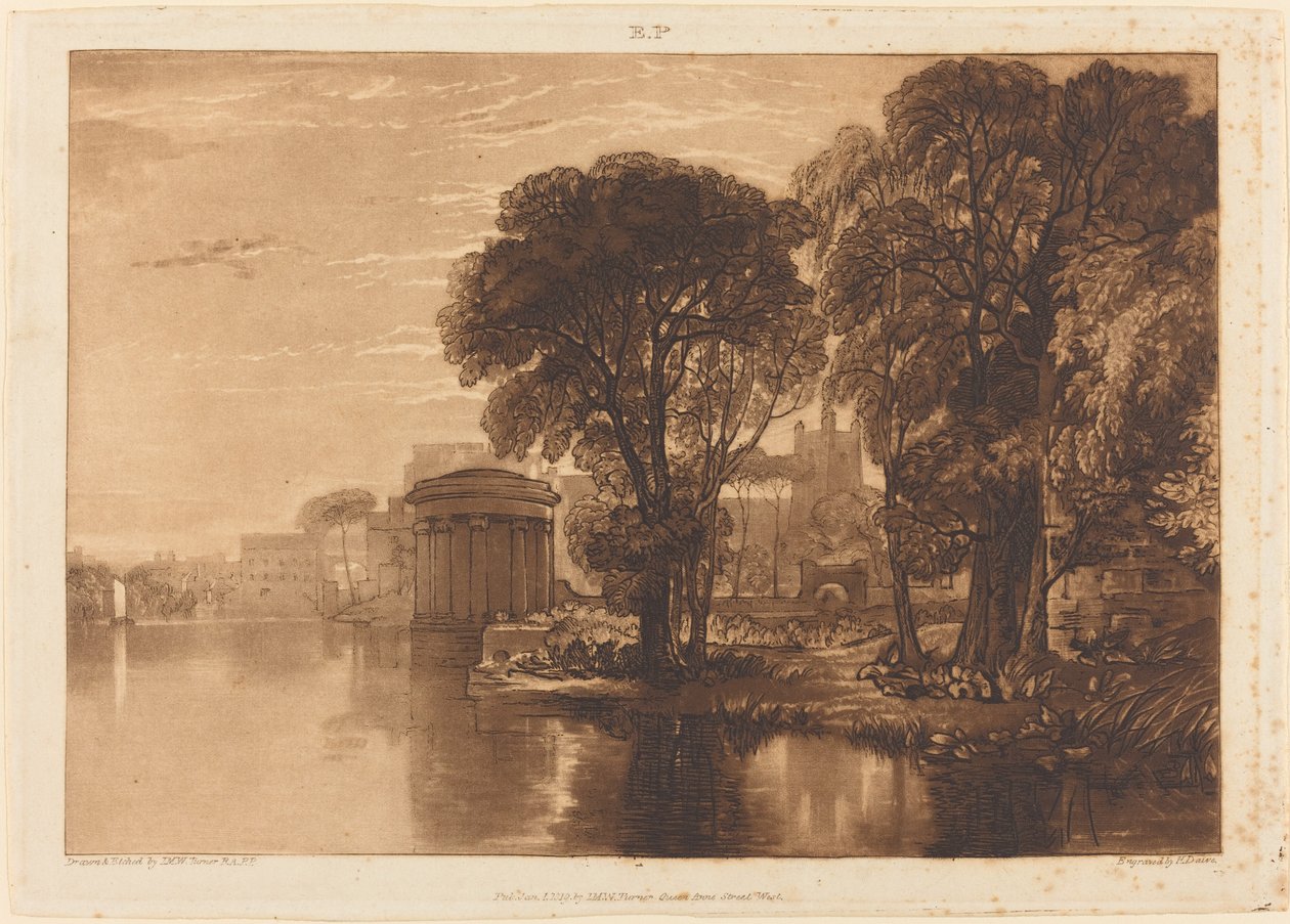 Isleworth, publicerad 1819. av Joseph Mallord William Turner