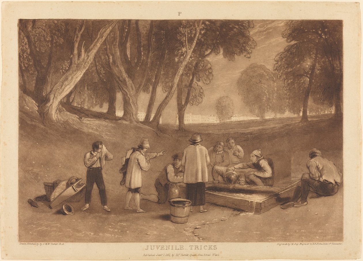 Juvenile Tricks, publicerad 1811. av Joseph Mallord William Turner