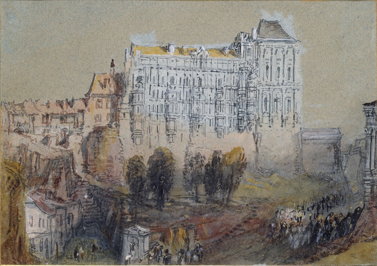 Palace i Blois, c1830 av Joseph Mallord William Turner