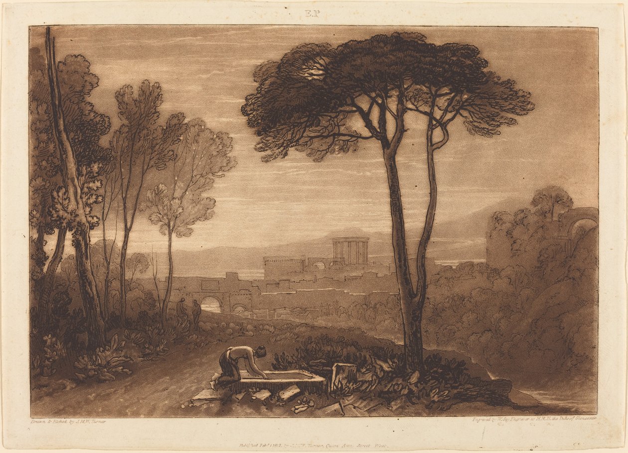 Scen i Campagna, 1812. av Joseph Mallord William Turner