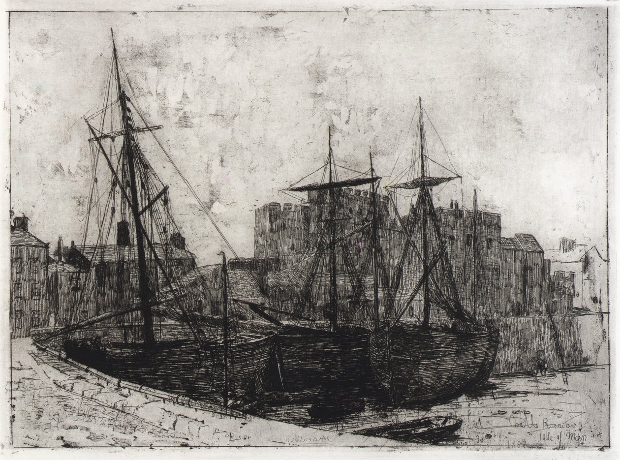 Castle Rushen - Isle of Man av J. Alden Weir