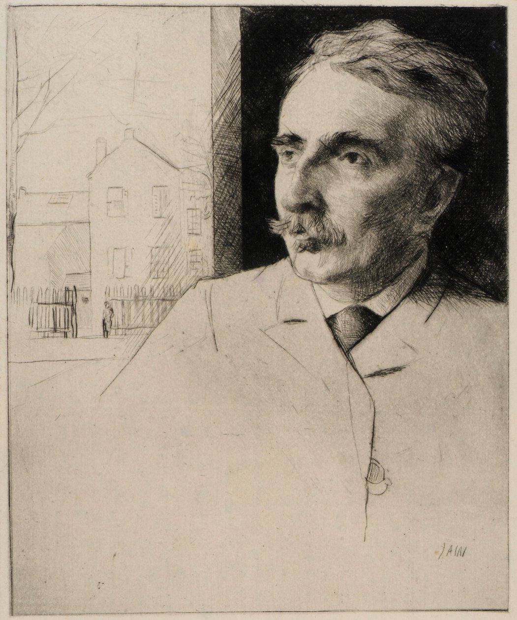 Porträtt av John F. Weir av J. Alden Weir