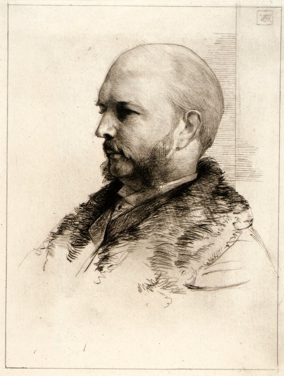 Porträtt av Robert Hoe av J. Alden Weir