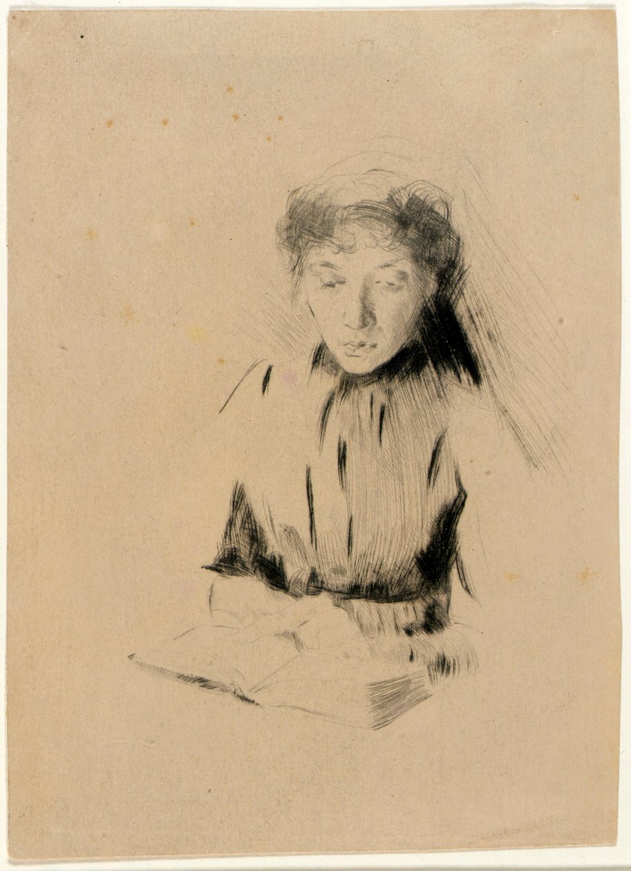 Det lilla porträttet (ung kvinna) av J. Alden Weir