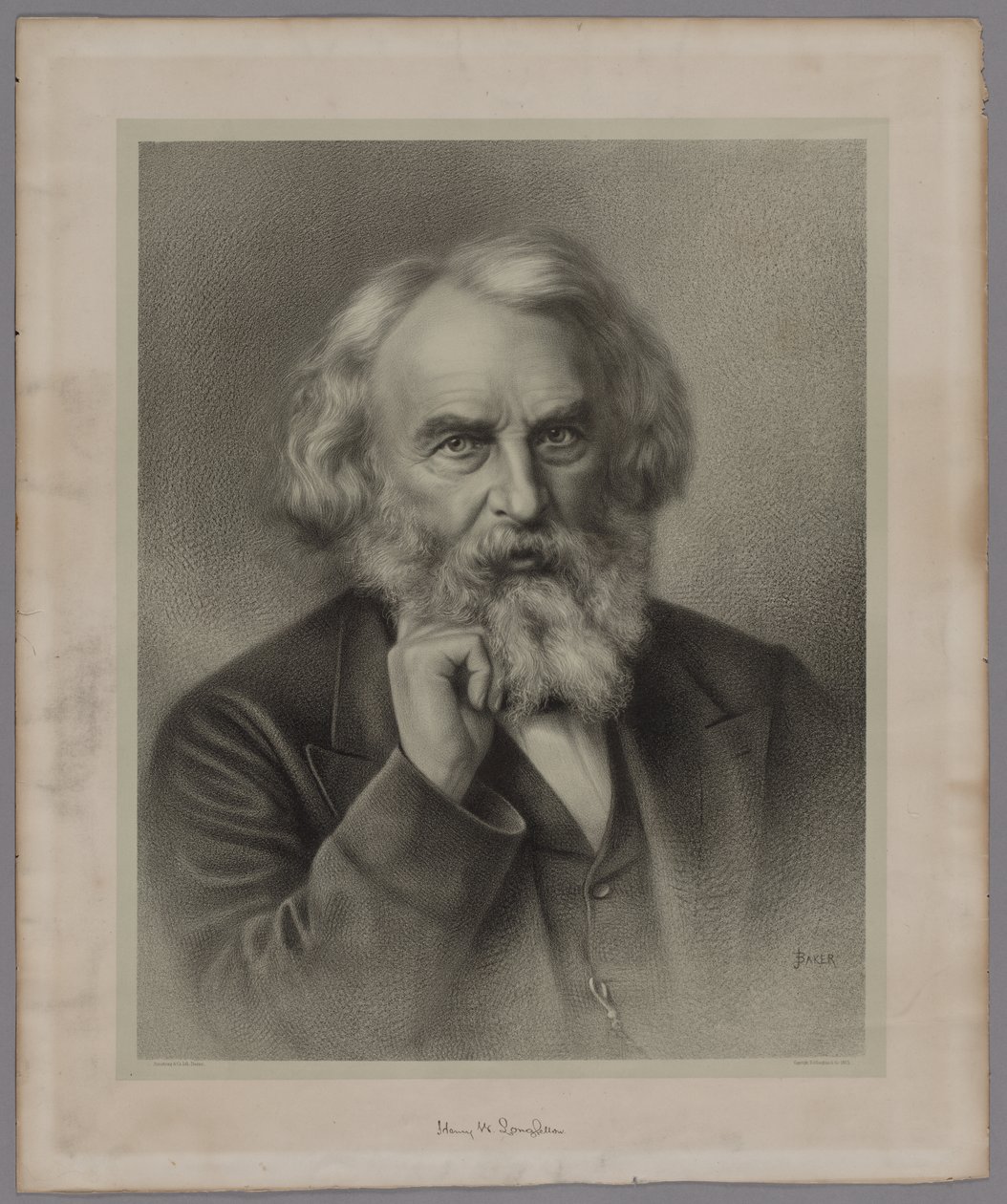 Henry Wadsworth Longfellow av J. Baker