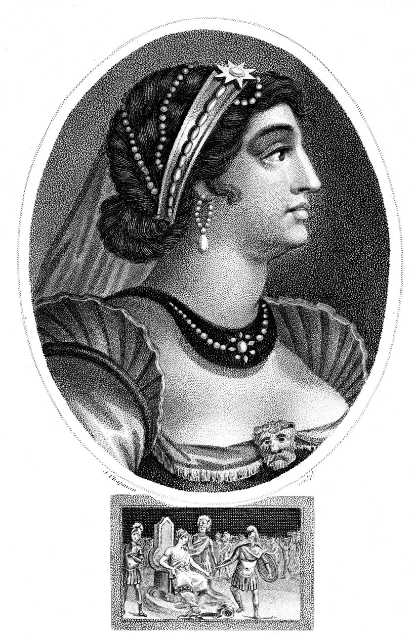 Kleopatra, drottning av Egypten, 1804. av J. Chapman