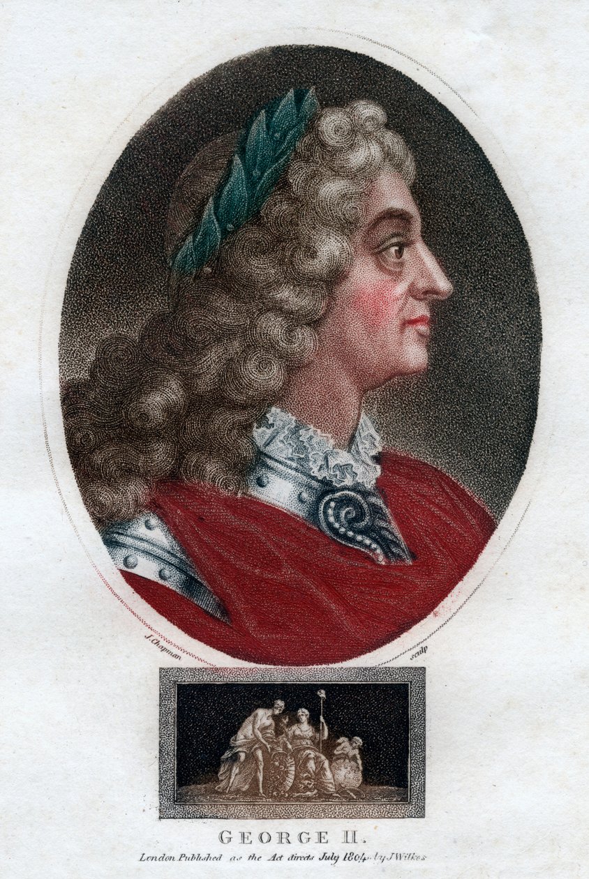 George II av Storbritannien, 1804. av J. Chapman