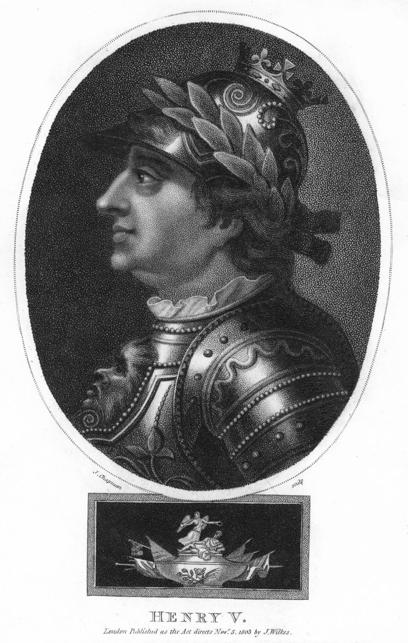 Henrik V, kung av England, 1803. av J. Chapman