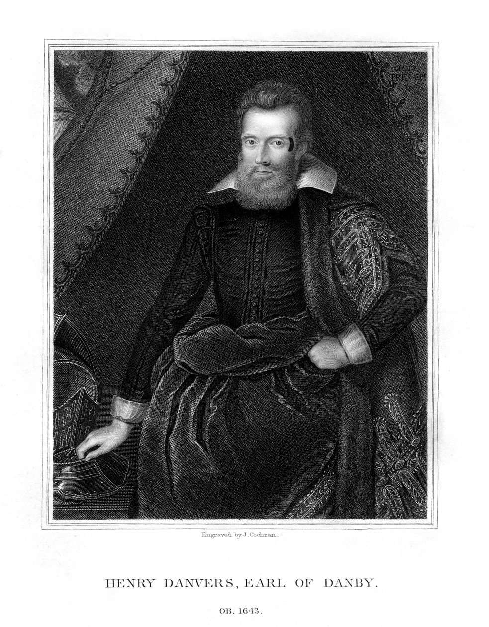 Henry Danvers, jarl av Danby, 1828. av J. Cochran