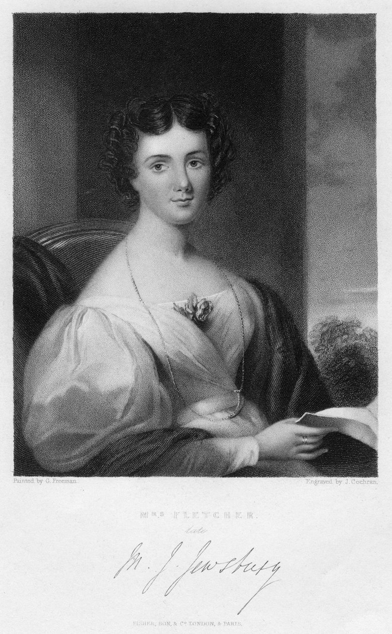 Mrs Fletcher, ca 1830-talet. av J. Cochran
