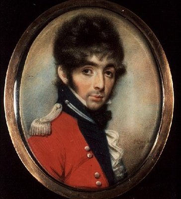 Miniatyr av en okänd officer av J. Cooke