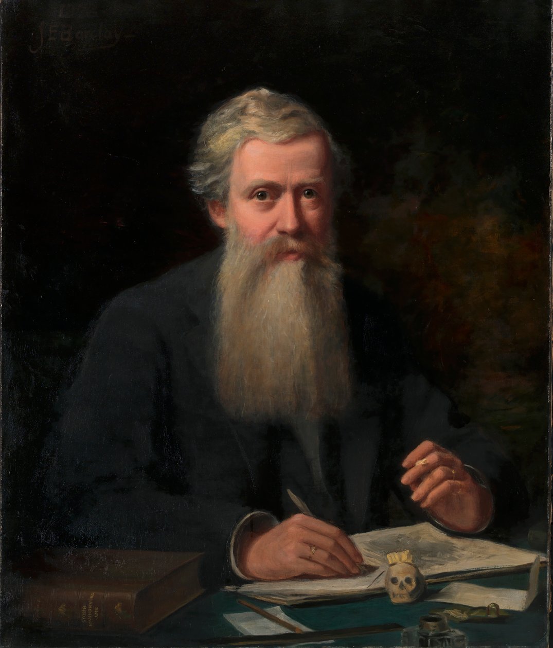 Porträtt av Elliot Coues, 1898. av J. Edward Barclay