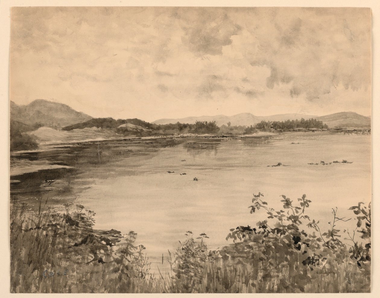 New Hampshire Lake av J. Foxcroft Cole