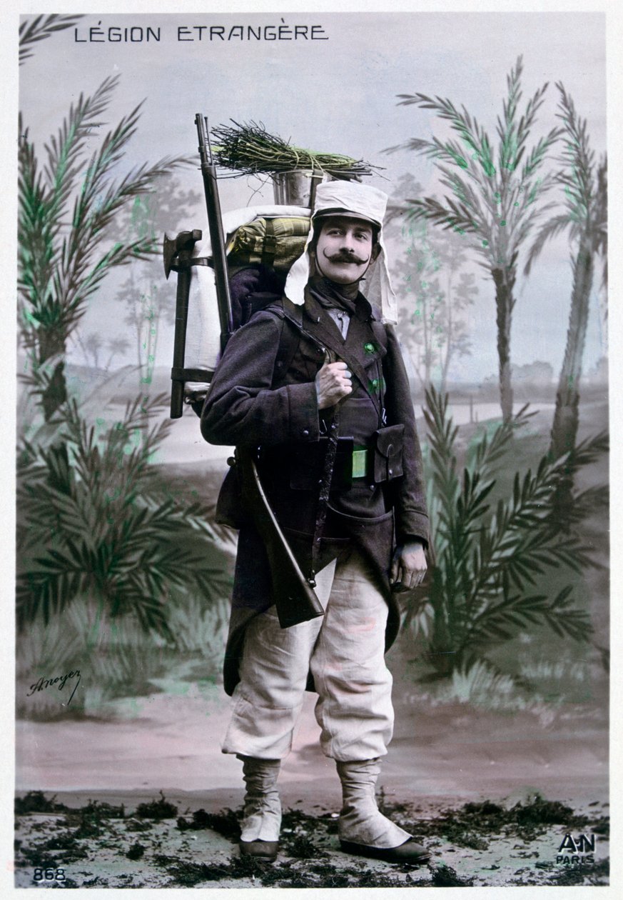 Fransk främlingslegionär, ca 1900. av J. Geiser