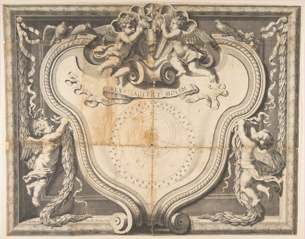 Copernican System, ca. 1639. av J Girardin