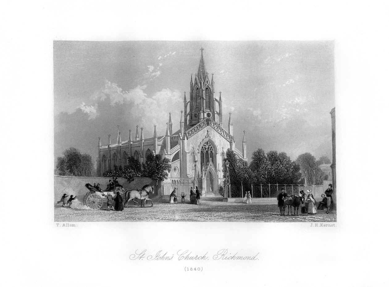 St Johns Church, Richmond, 1840. av J. H. Kernot
