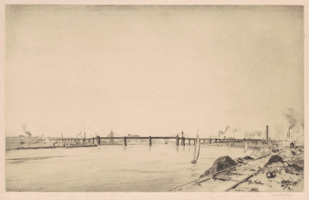 Runcorn Bridge av J. Hamilton Hay