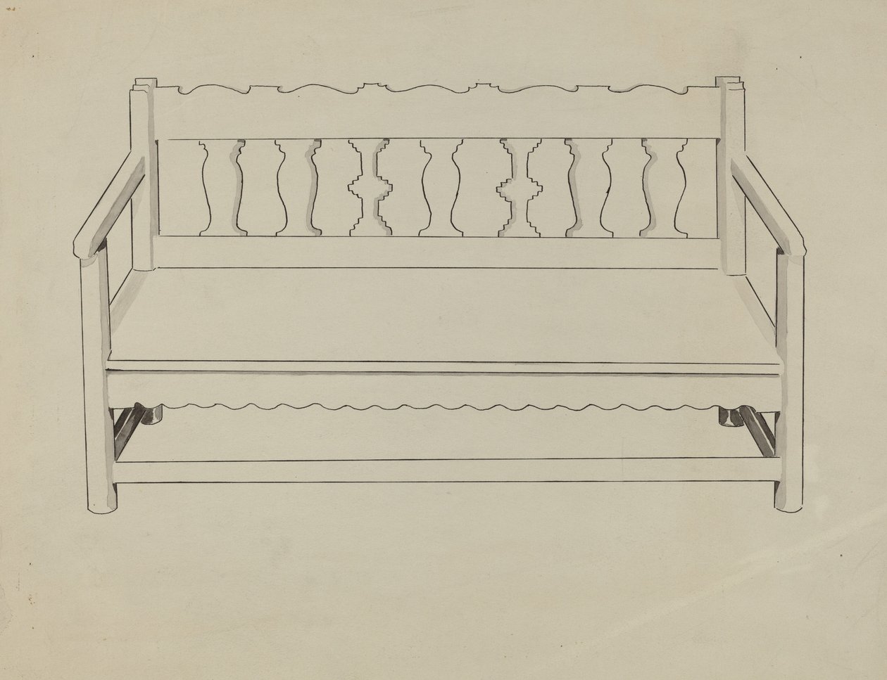 Kyrkbänk av J. Henry Marley