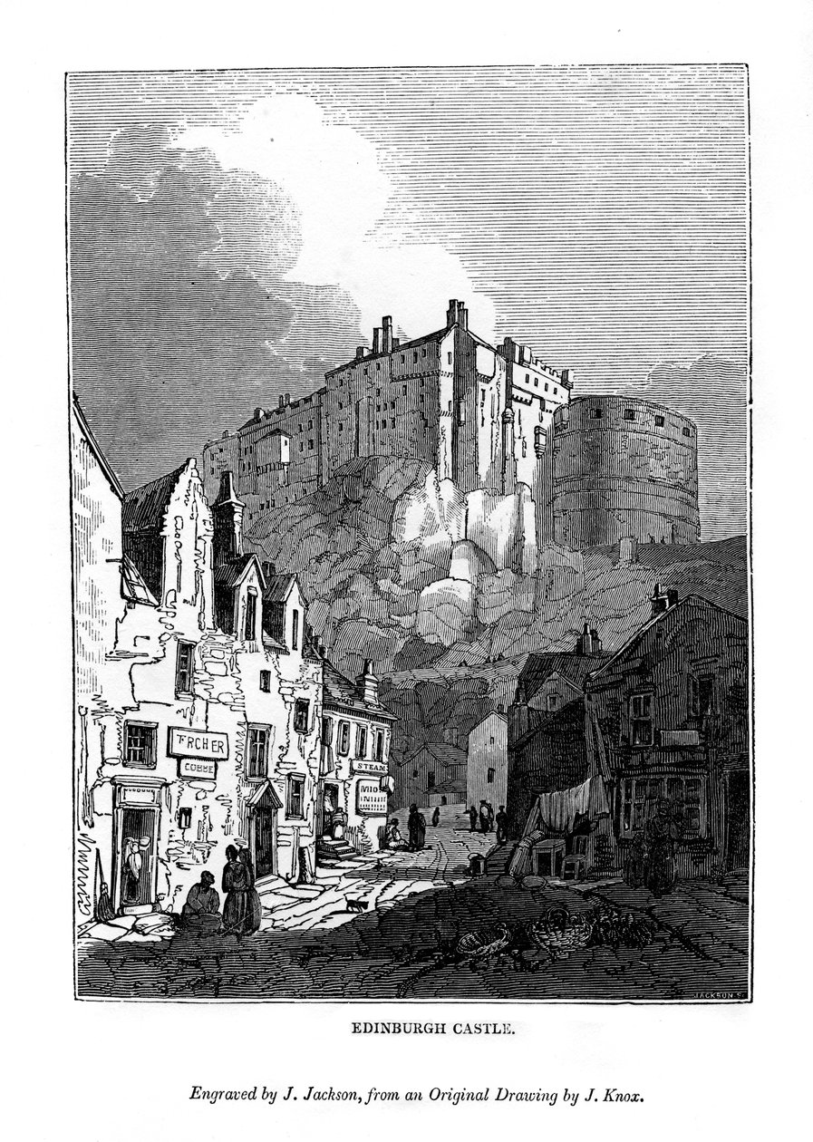 Edinburgh Castle, c1535-1570 1843 av J. Jackson