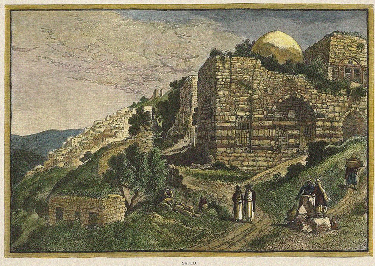 Safed. Från: Pittoreska Palestina, Sinai och Egypten av J. Johnstone