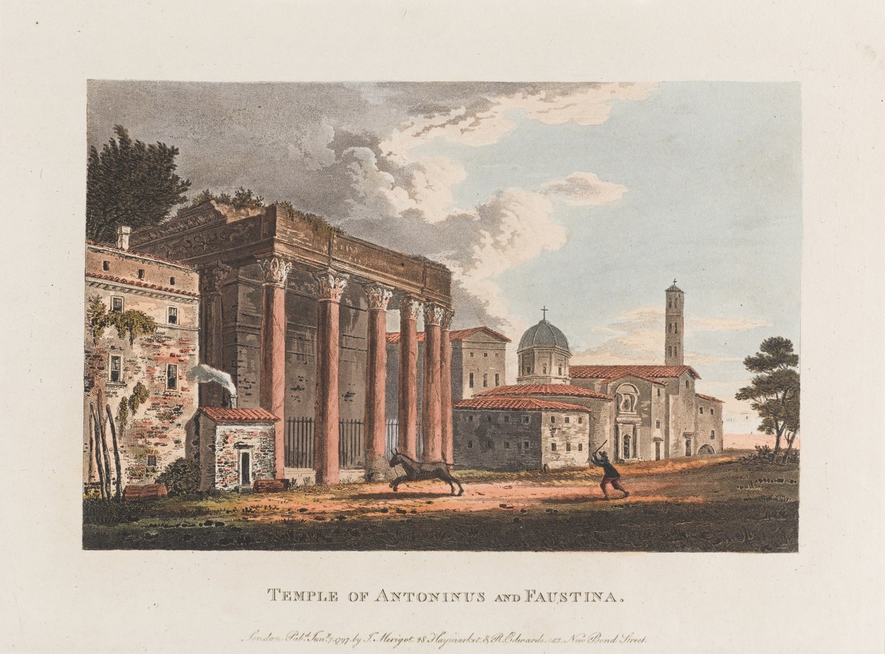 Antoninus och Faustinas tempel av J. Merigot