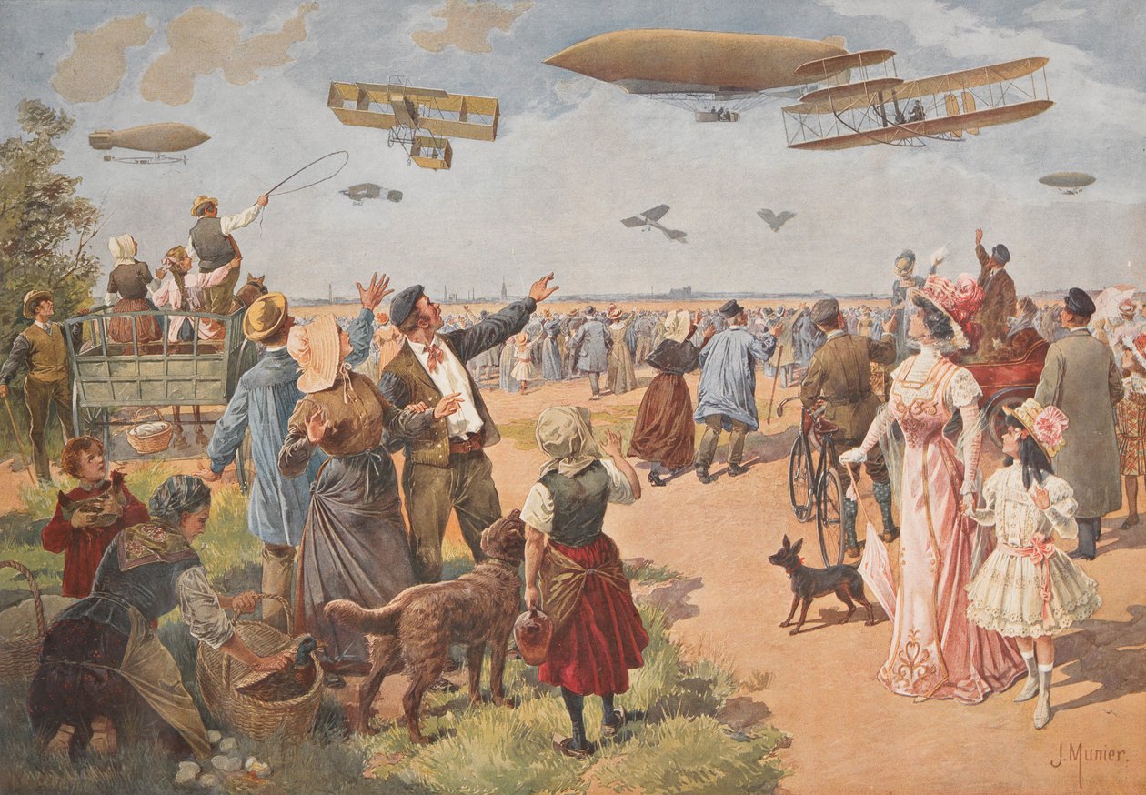 Luftutställningen, ca. 1908. av J. Munier