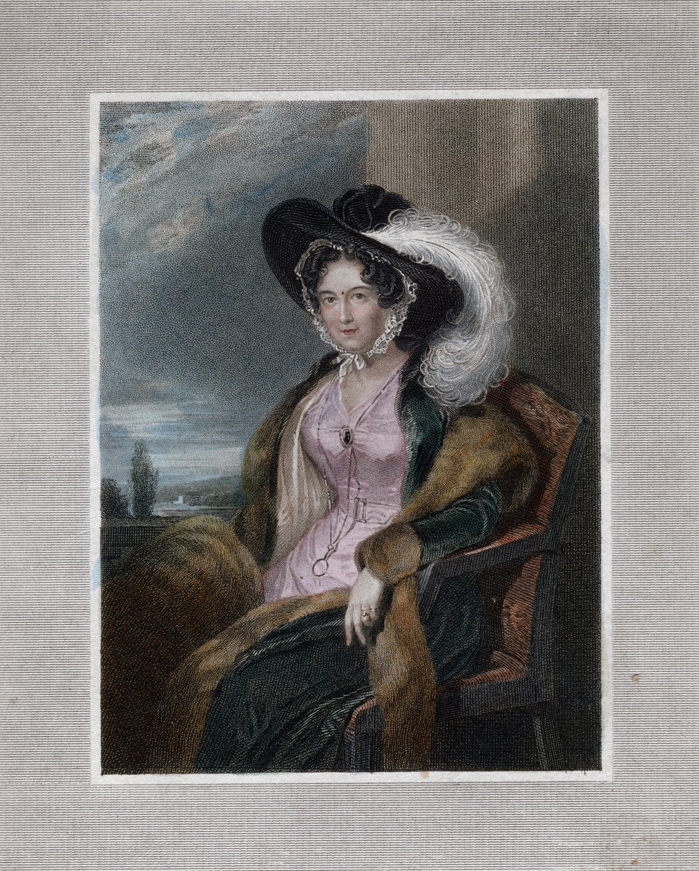 "Mary Elizabeth, Baroness of Clifford", 1828. av J Wright