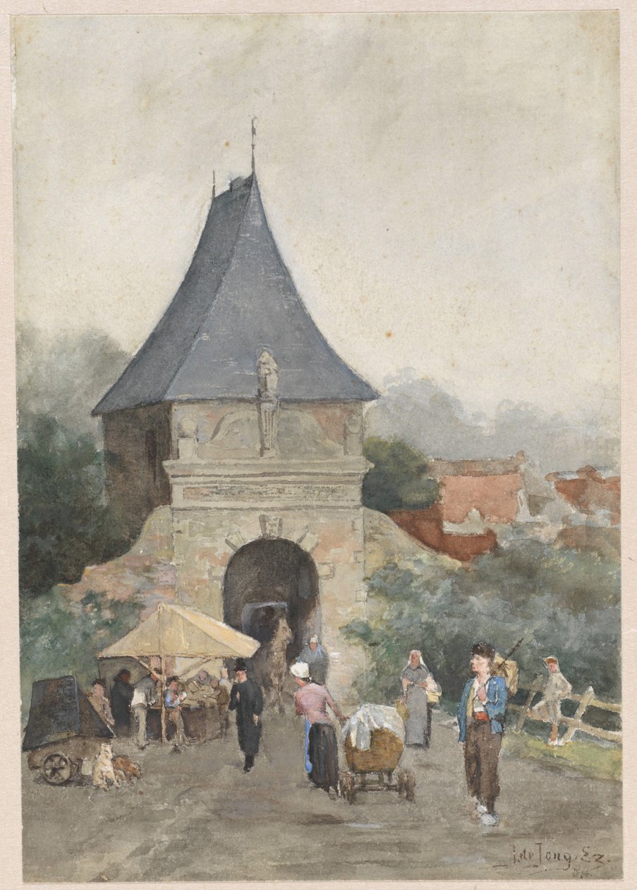 Veerpoort i Schoonhoven av J. de Jong Ezn