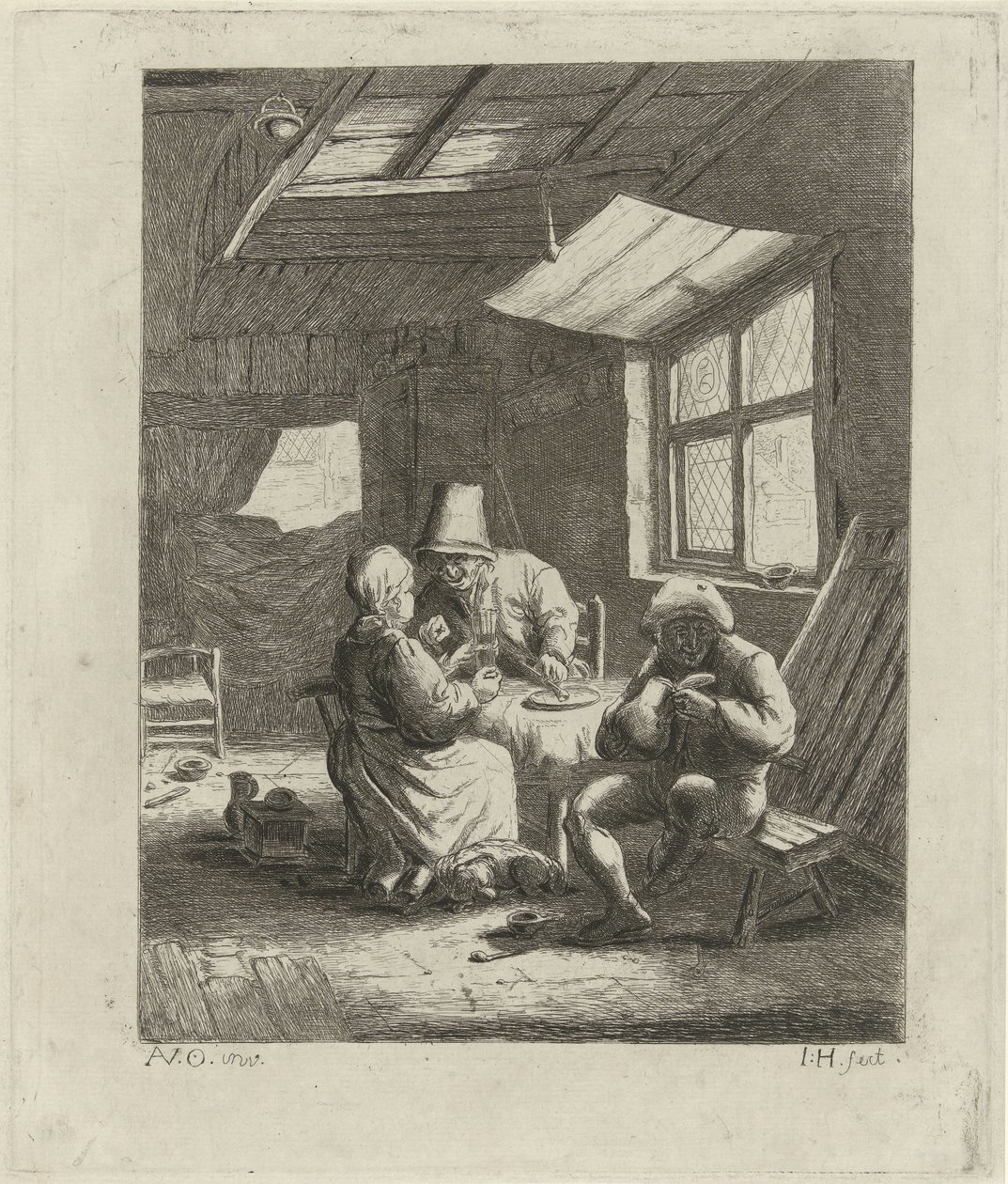Bondgårdsinredning (första versionen) av Jabes Heenck
