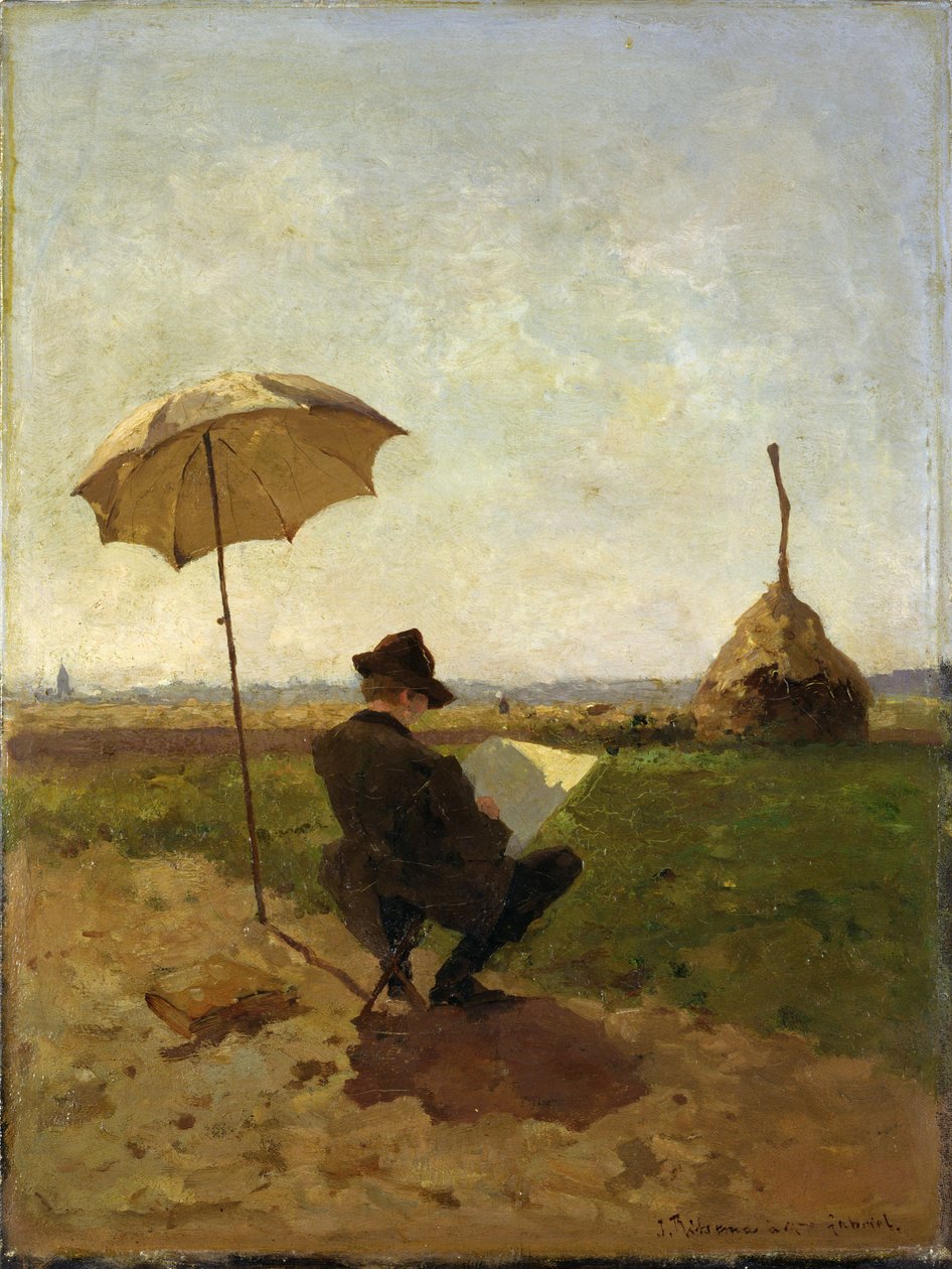 Målaren P.J.C. Gabriel (1828-1903) av Jacob Coenraad Ritsema