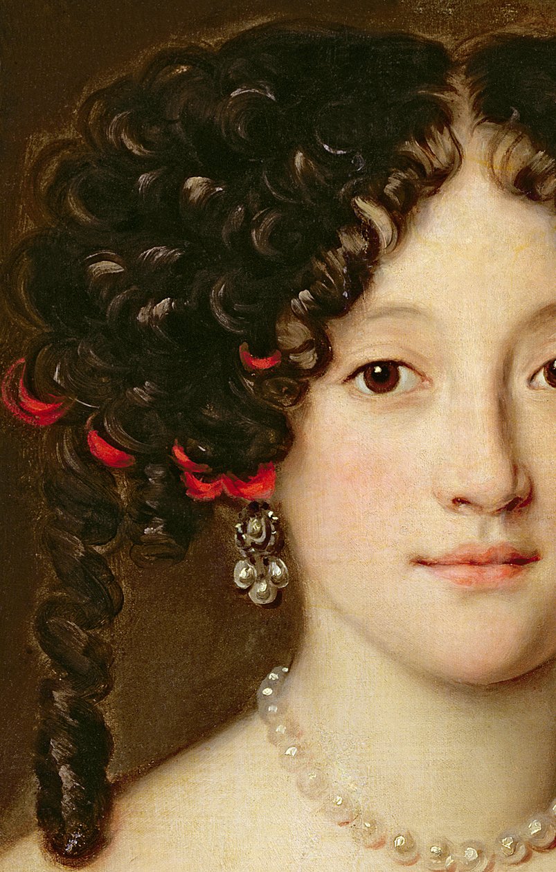 Porträtt av en kvinna (detalj av 222247) av Jacob Ferdinand Voet