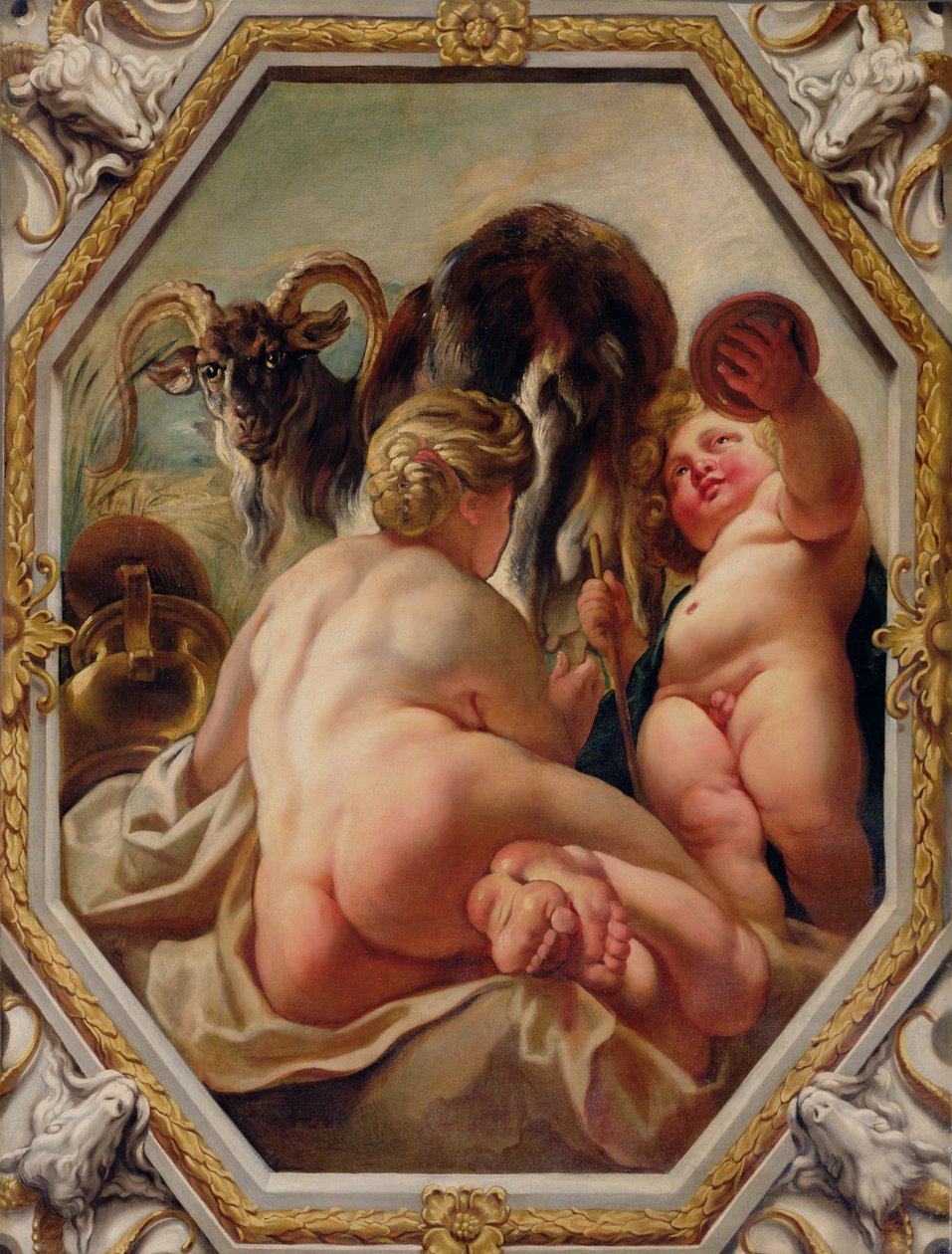 Stenbocken, från zodiakens tecken (se även 196700 till 196711) av Jacob Jordaens