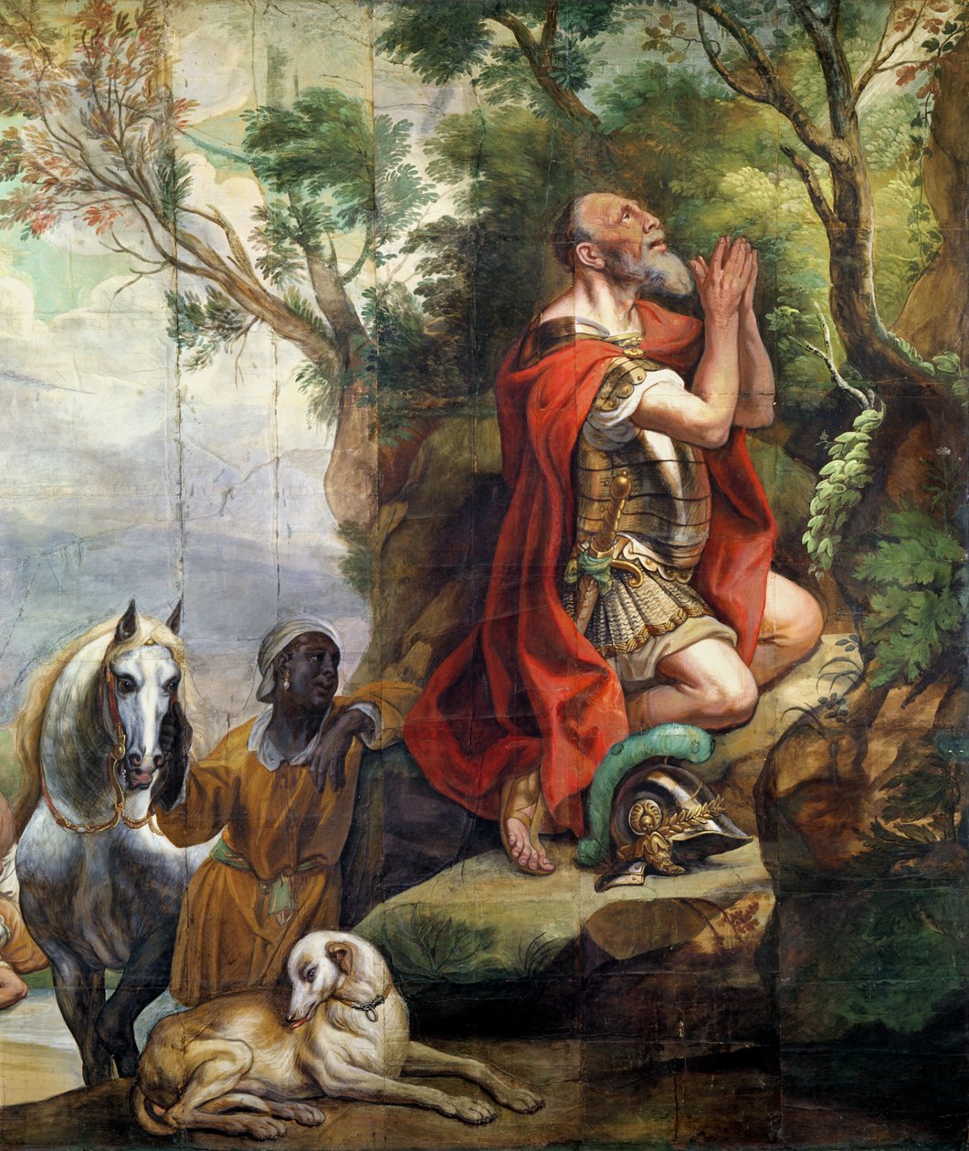 Gideons bön, teckning för en tapet av Jacob Jordaens