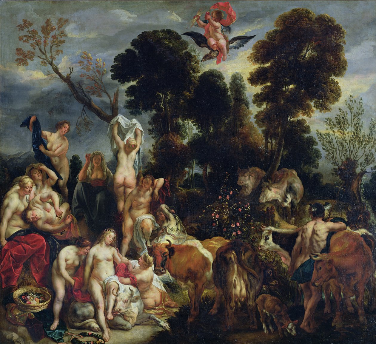 Europas våldtäkt, 1643 av Jacob Jordaens