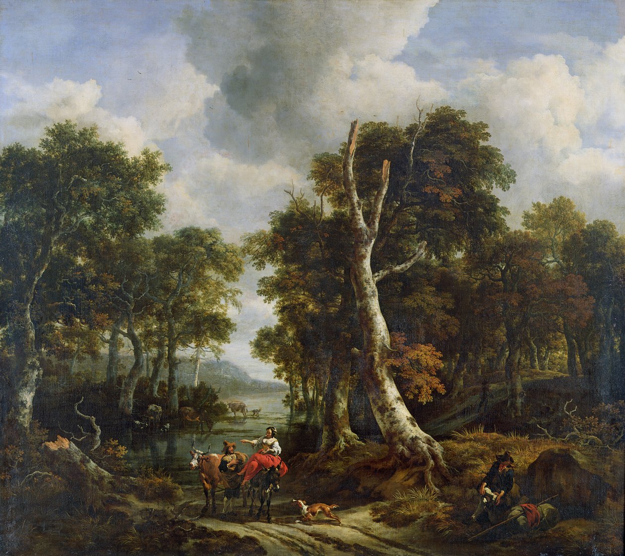 Skogen, ca 1660 av Jacob van Ruisdael