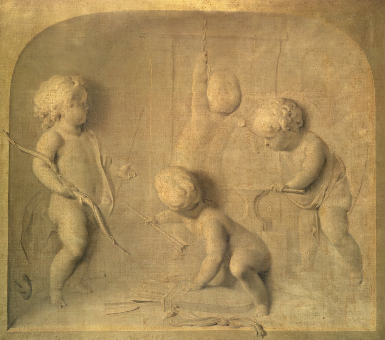 Putti Fashioning Cupid