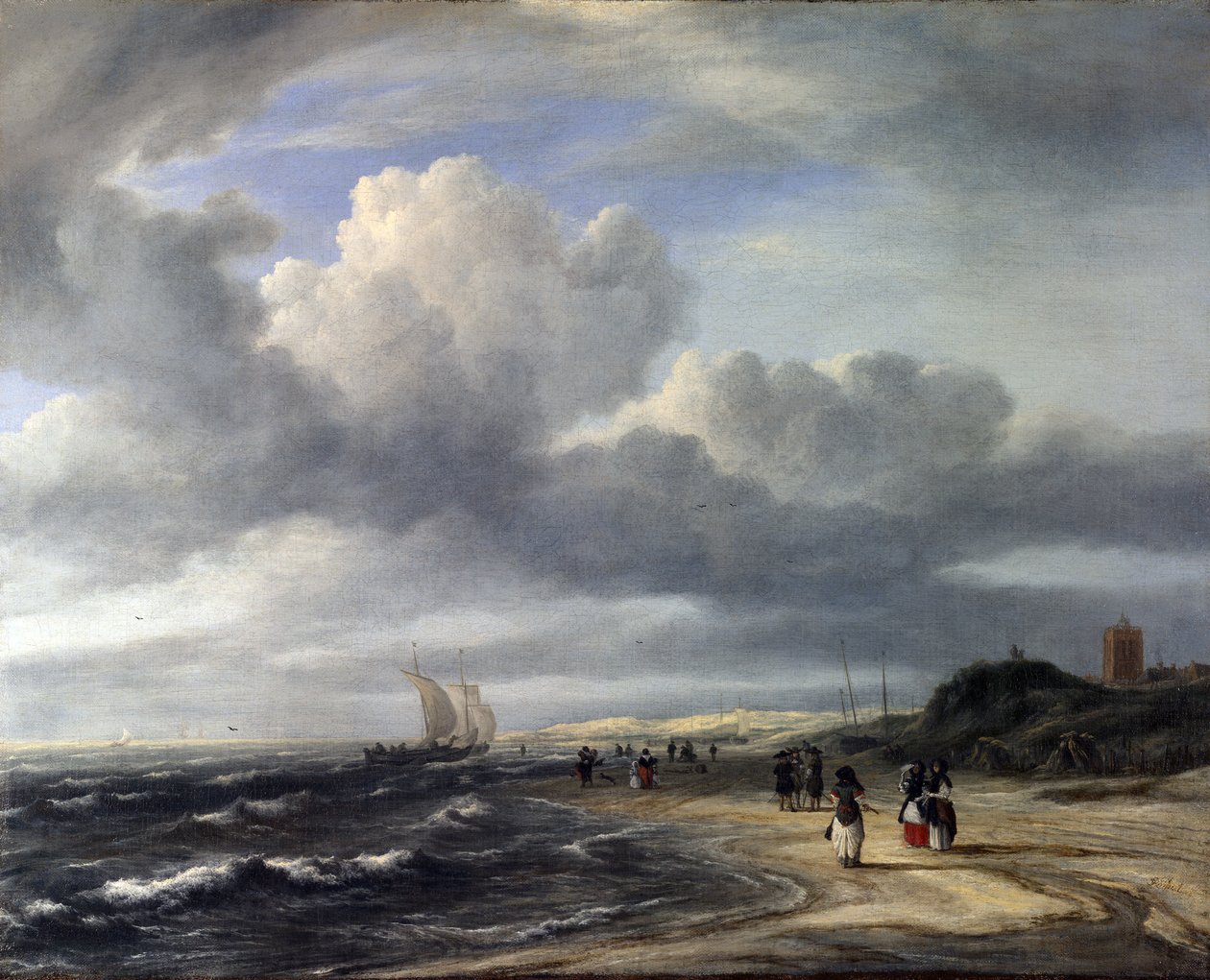 The Shore at Egmond-an-Zee av Jacob van Ruisdael